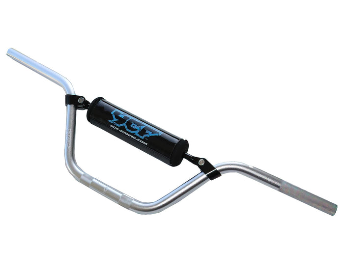 MBGA/SI Manubrio alluminio d.22mm con pad YCF Pit Bike / Dirt Bike argente