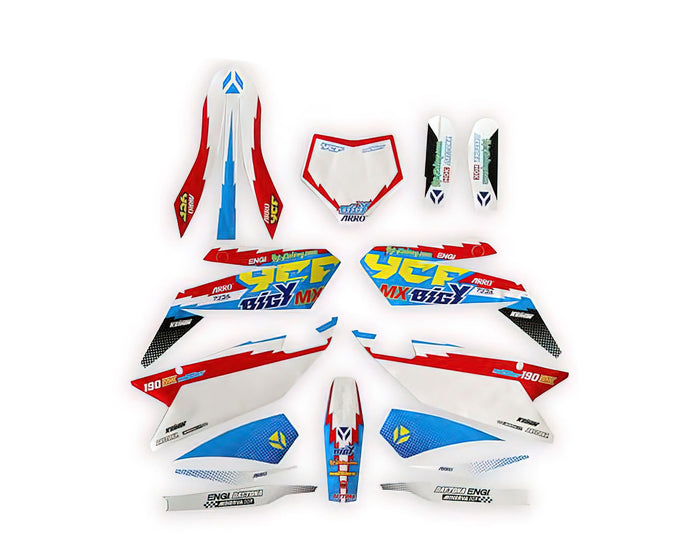 MBKDBIGYD190MX2018 Kit Deco Pit Bike YCF Bigy Factory Daytona 190cc MX 2018