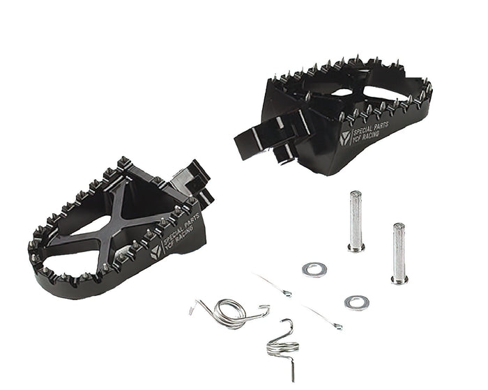 MBRPALU/BK Poggiapiedi alluminio CNC nero YCF Pit Bike / Dirt Bike