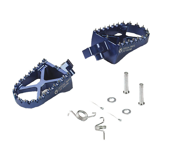 MBRPALU/BL Poggiapiedi alluminio CNC blu YCF Pit Bike / Dirt Bike