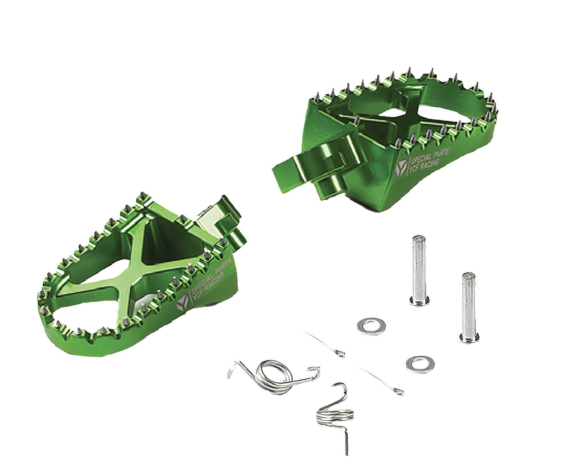 MBRPALU/GR Poggiapiedi alluminio CNC verde YCF Pit Bike / Dirt Bike, COD: MBRPALU/GR