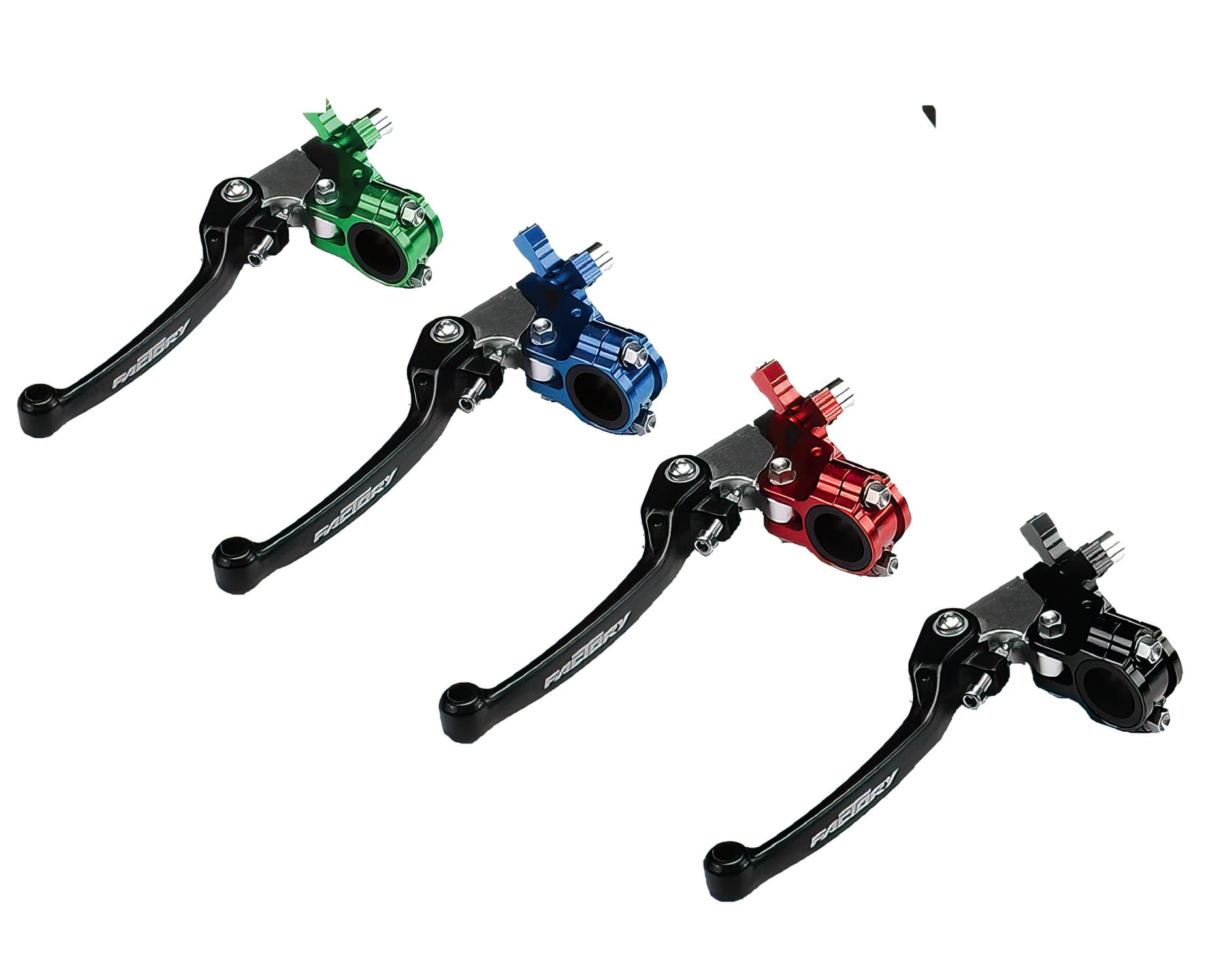 YCF-110-0103-06/RD Leva Frizione con supporto CNC YCF Factory Pit Bike / Dirt Bike rosso