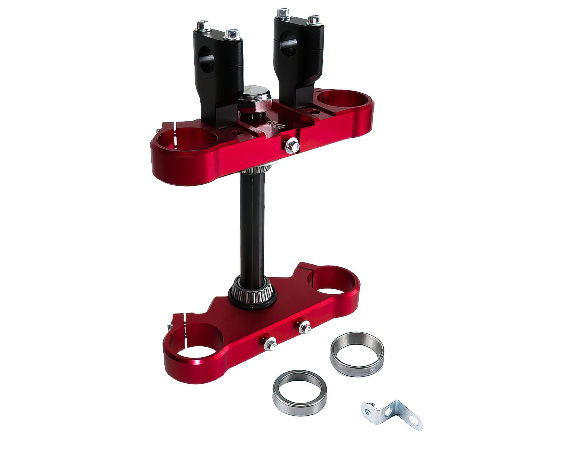 YCF-110-02-053.RD Ponte Forcella 45/48mm con fascette manubrio 1 vite YCF Pit Bike / Dirt Bike rosso, COD: YCF-110-02-053.RD