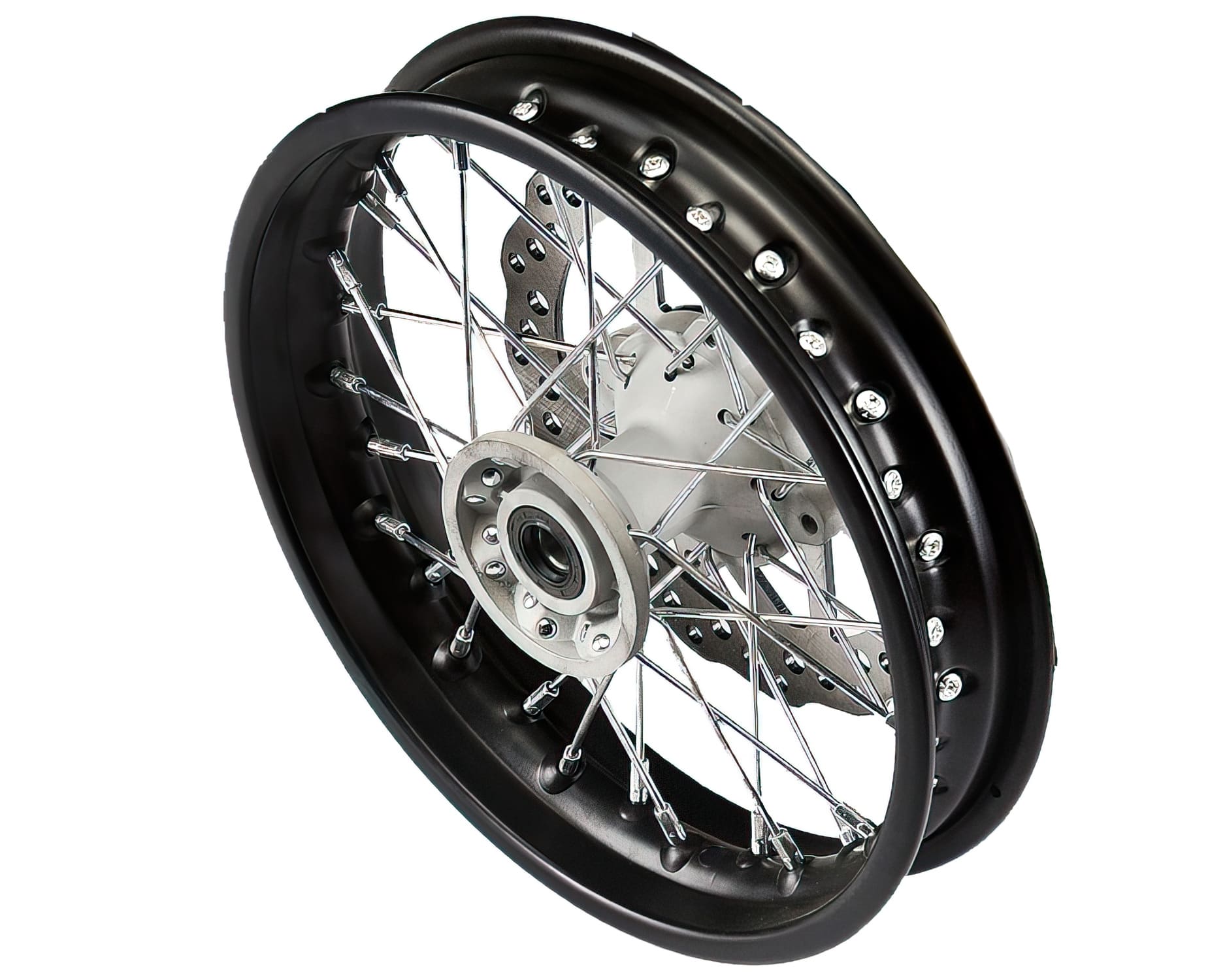 YCF-110-06017 Ruota anteriore 1.85x12" SM con disco YCF Pit Bike / Dirt Bike, COD: YCF-110-06017