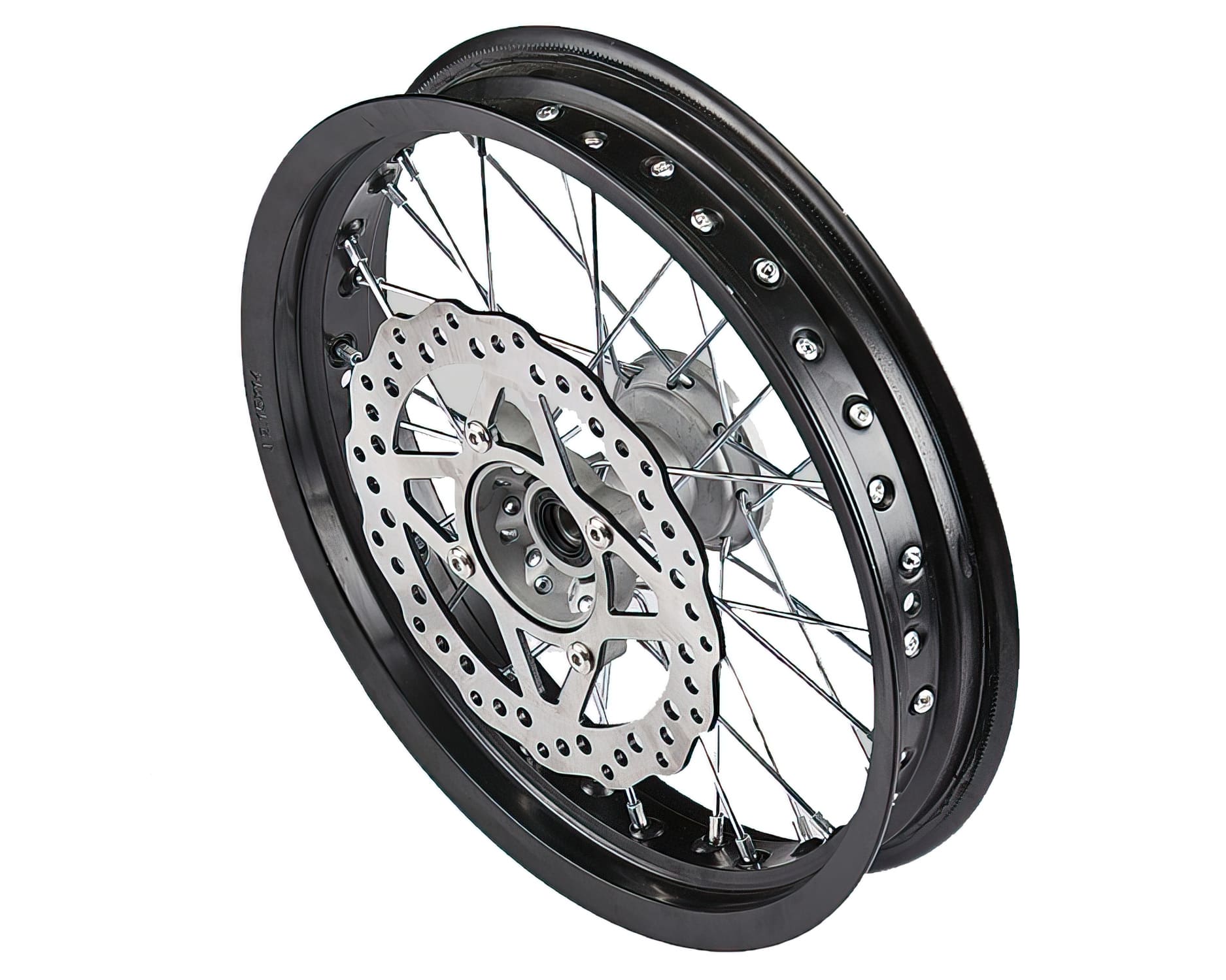 YCF-110-0601-93 Ruota anteriore alluminio 2.15x14" con disco Pit Bike YCF Bigy SM, COD: YCF-110-0601-93