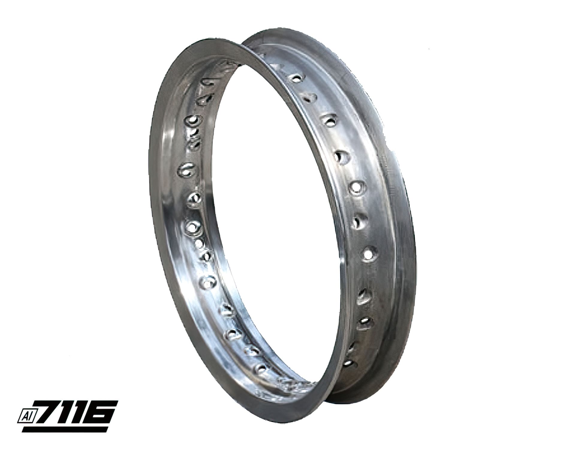 YCF-110-1101-01SI Cerchione posteriore alluminio 7116 12x1,85 argente Pit Bike / Dirt Bike, COD: YCF-110-1101-01SI