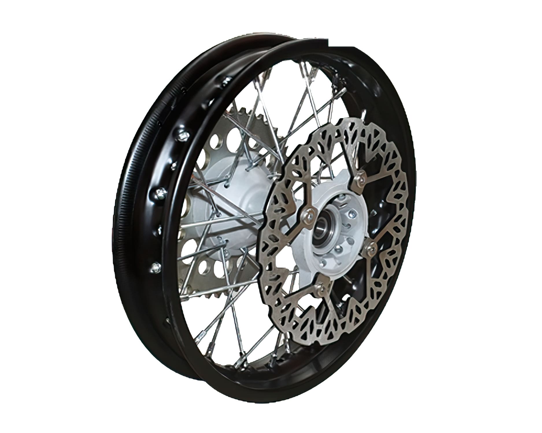 YCF-110-11012 Rear wheel 12" with disc + 4-hole crown YCF Pit Bike / Dirt Bike