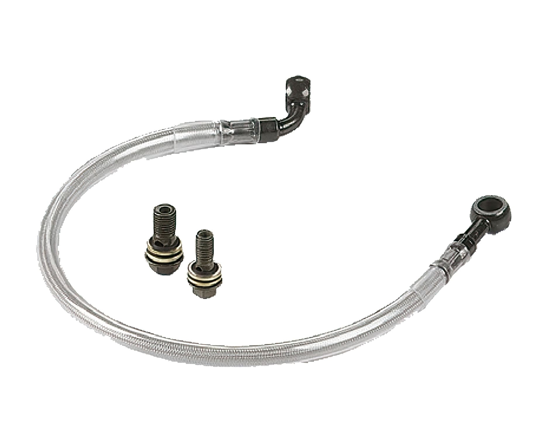 YCF-110-1201043 Tubo Freno posteriore 465mm - Banjo 10/10mm senza guaina plastica YCF Pit Bike, COD: YCF-110-1201043
