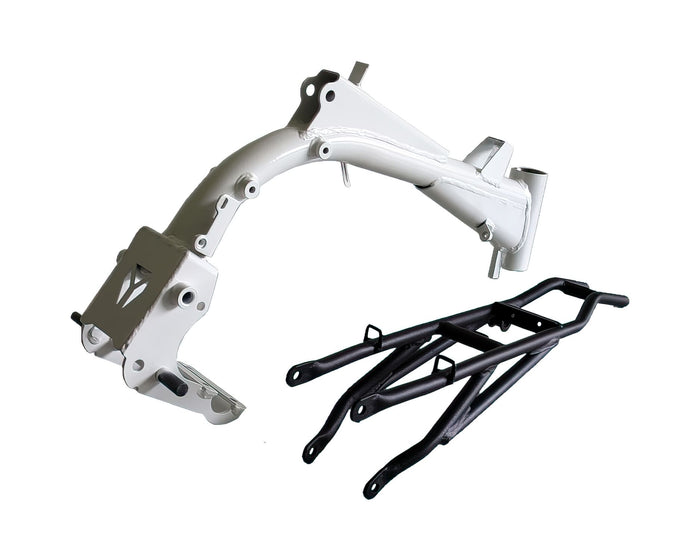 YCF-110-161-0401/WH Telaio completo bianco per braccio osc. bras cantilever Pit Bike YCF Lite, COD: YCF-110-161-0401/WH