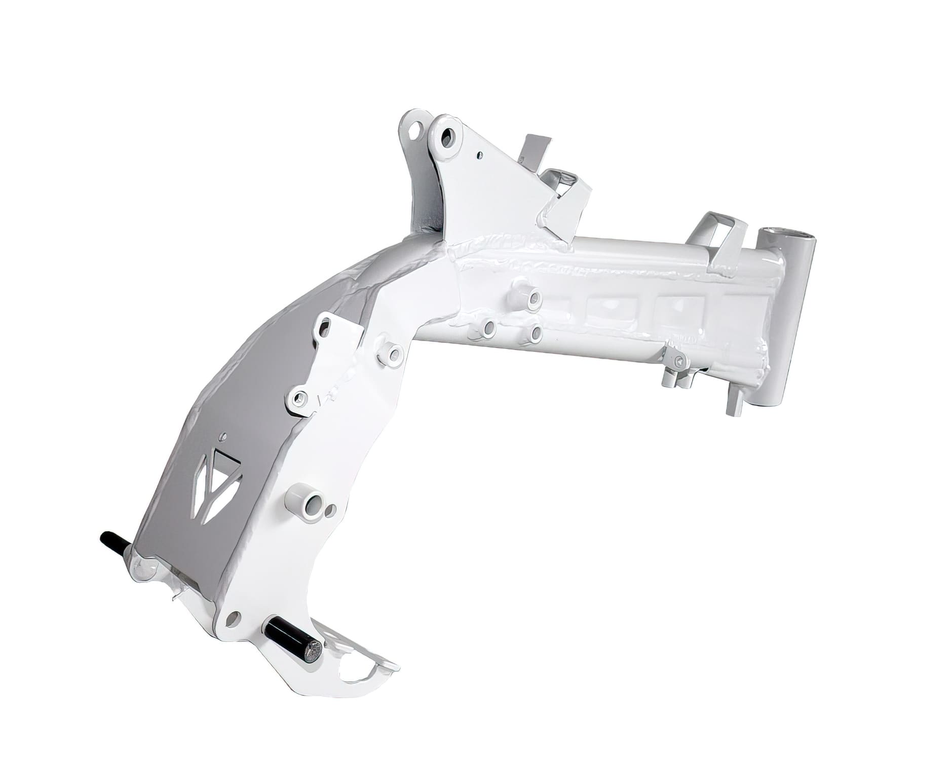 YCF-110-166-0201/WH Telaio completo bianco /supporto nero + 6mm Pit Bike YCF Start F125S / F125 2020, COD: YCF-110-166-0201/WH