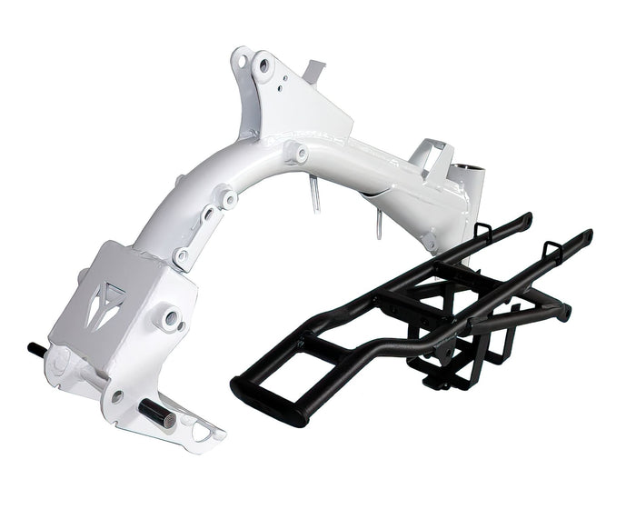 YCF-88-161-0301/WH Telaio completo bianco per braccio osc. mono Pit Bike YCF Start 88cc 2020, COD: YCF-88-161-0301/WH