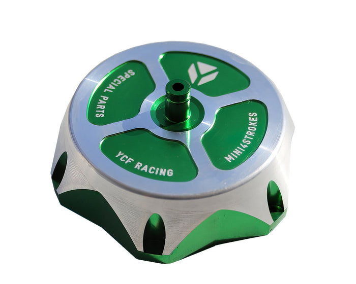 YCF-BOUCHONALU/GR Tappo Serbatoio CNC YCF Pit Bike / Dirt Bike verde, COD: YCF-BOUCHONALU/GR