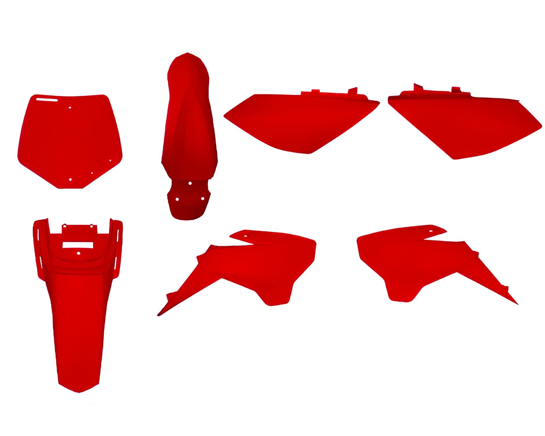YCF-KPYCF88/RE Kit plastiche rosso Pit Bike YCF Lite fino 19 / Start fino 18 / Pilot 88 fino 18, COD: YCF-KPYCF88/RE