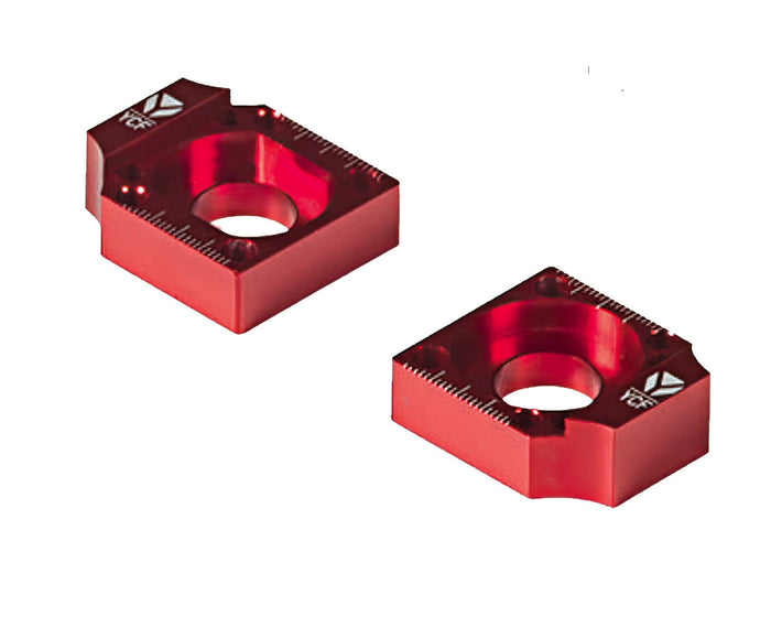 YCF-TC07/RD Tendicatena alluminio CNC braccio acciaio d.15mm rosso YCF Pit Bike