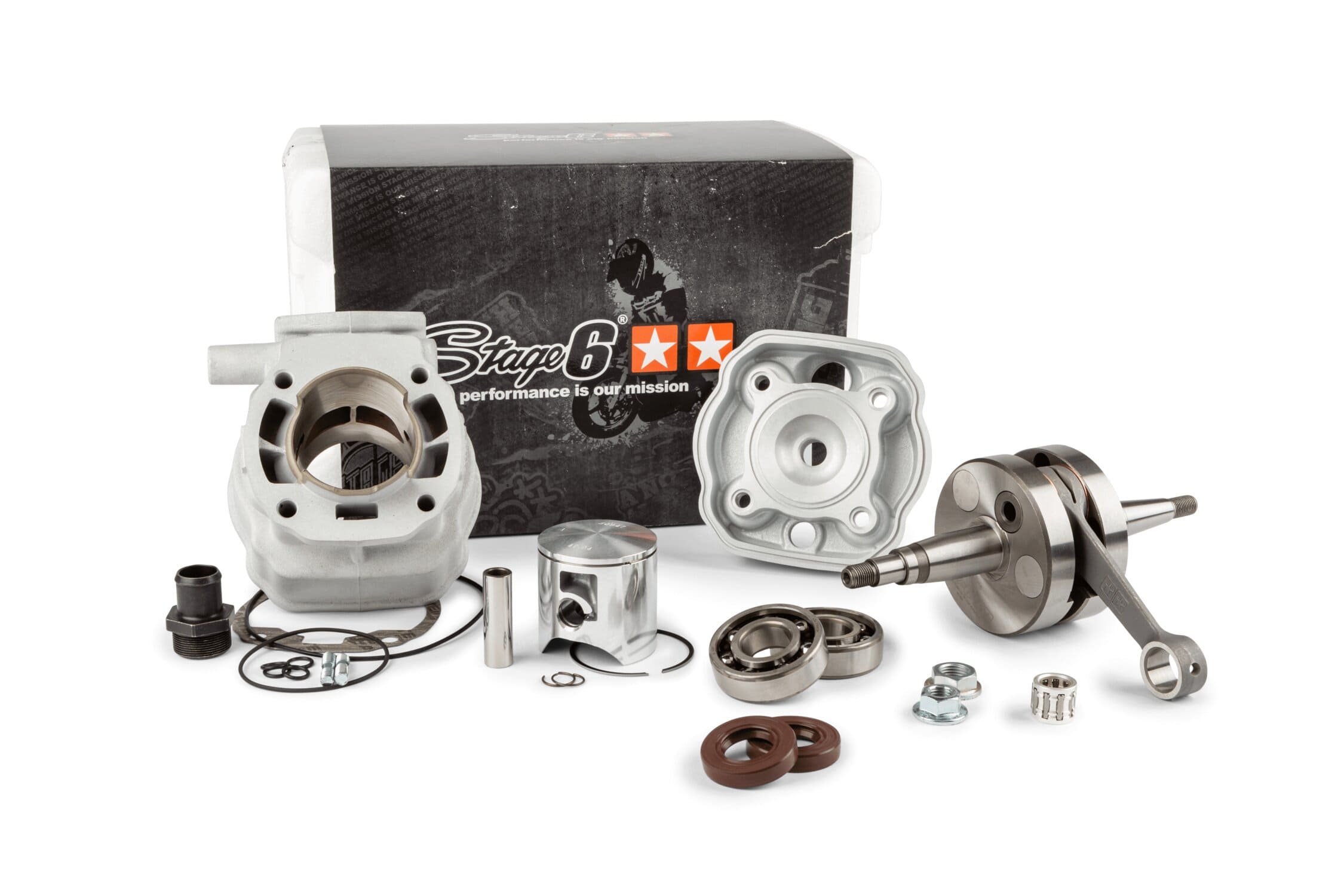 S6-7019220/PACK2 Pacco Gruppo Termico Albero Motore 88cc Stage6 BigRacing Corsa 45mm Derbi Euro2, COD: S6-7019220/PACK2
