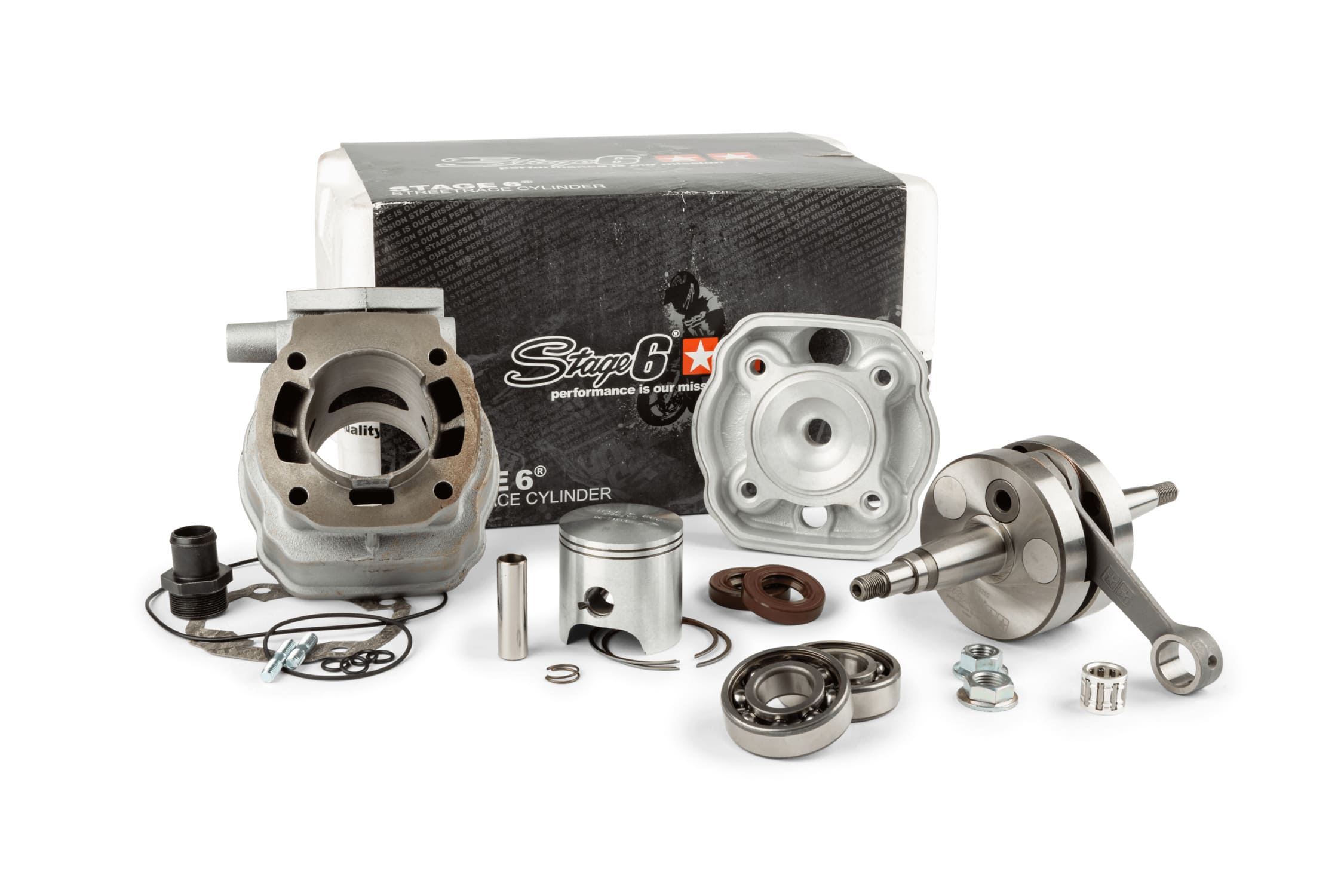 S6-7119220/PACK2 Pacco Gruppo Termico Albero Motore 88cc Stage6 Streetrace Corsa 45mm Derbi Euro2, COD: S6-7119220/PACK2