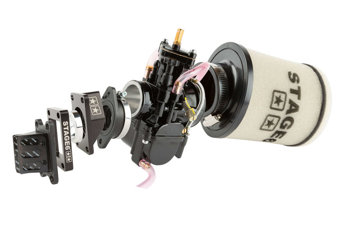 MS-PKMS6-3318802BK/1 Kit Aspirazione High Flow PWK 28mm nero AM6 / Derbi
