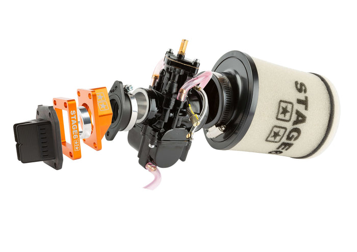 MS-PKMS6-3318813OR/1 Kit Aspirazione High Flow PWK 34mm arancio AM6 / Derbi