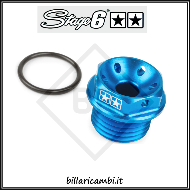 S6-SSP142/BL Tappo Olio Stage6 Minarelli AM6 blu, COD: S6-SSP142/BL
