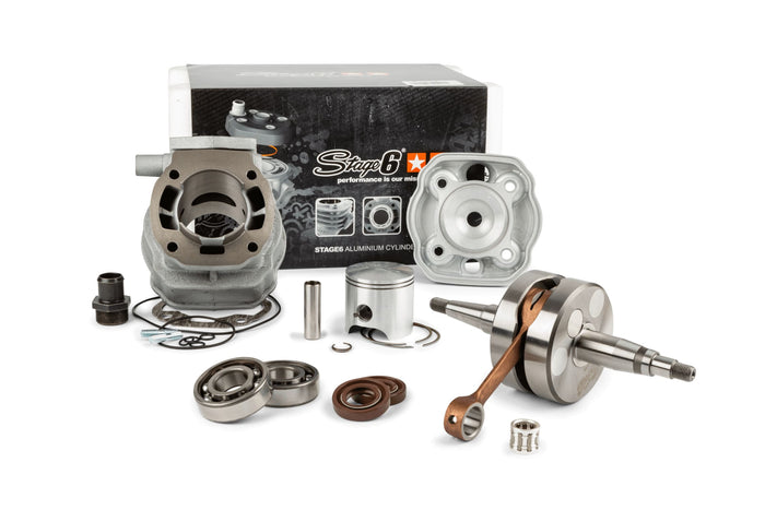 S6-7119210/PACK1 Kit motore gruppo termico + albero motore Stage6 Streetrace 77cc Derbi Euro 2, COD: S6-7119210/PACK1