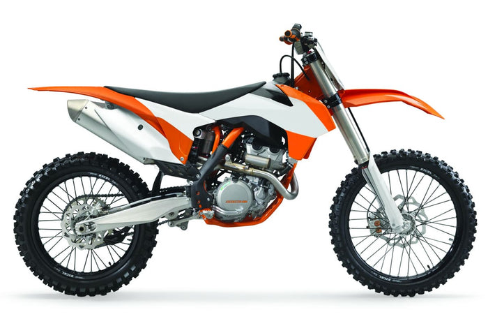 POL-8151600002 Carene laterale anteriore Polisport colore originale 15 arancione / bianco KTM SX / SX-F, COD: POL-8151600002
