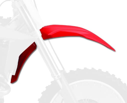 POL-8663500003 Parafango anteriore Polisport rosso Honda CRF450R / RX