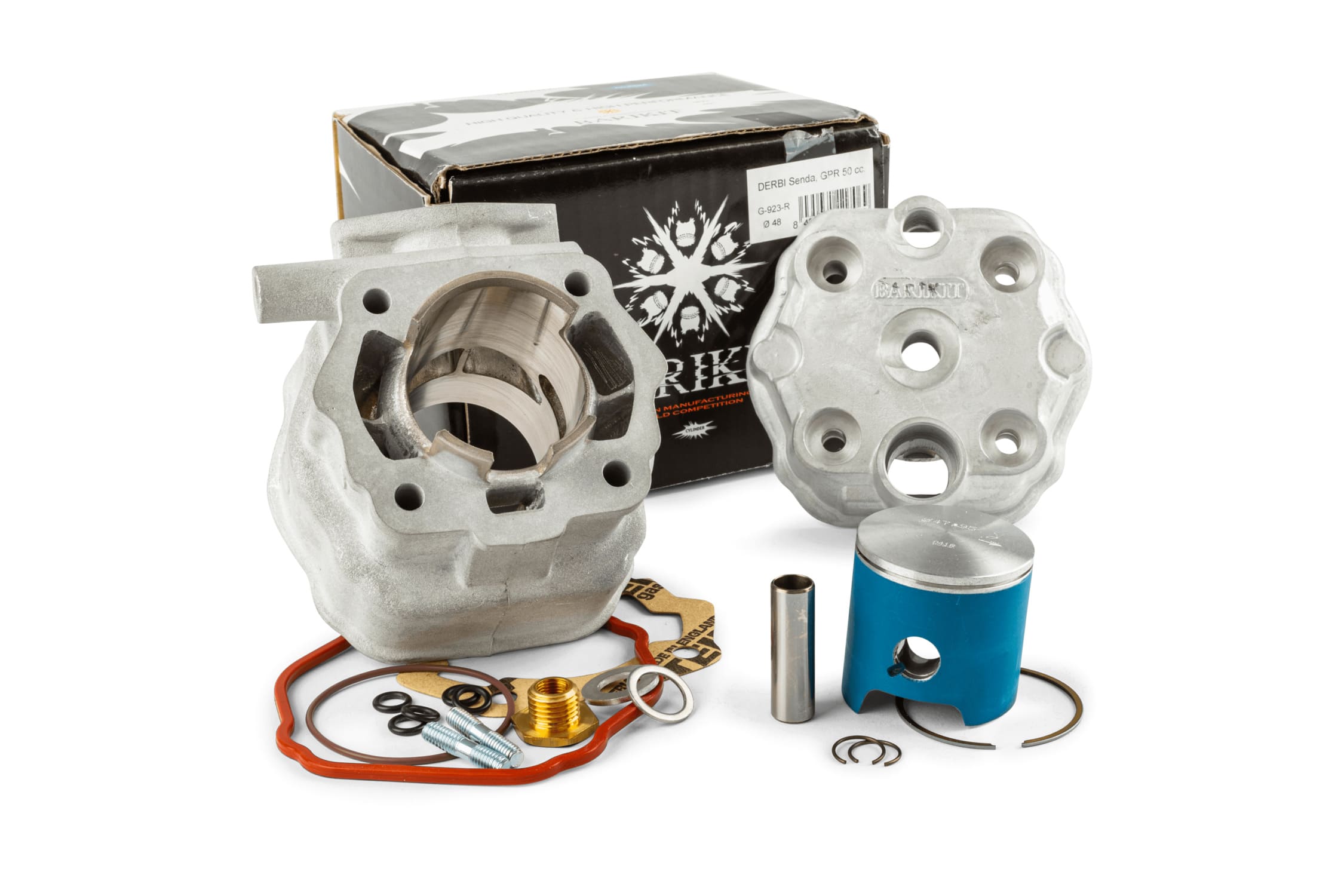BAR-G-923-R Gruppo Termico Barikit 70cc alluminio Racing Big Bore diam.48mm Derbi Euro2 (EBE / EBS)