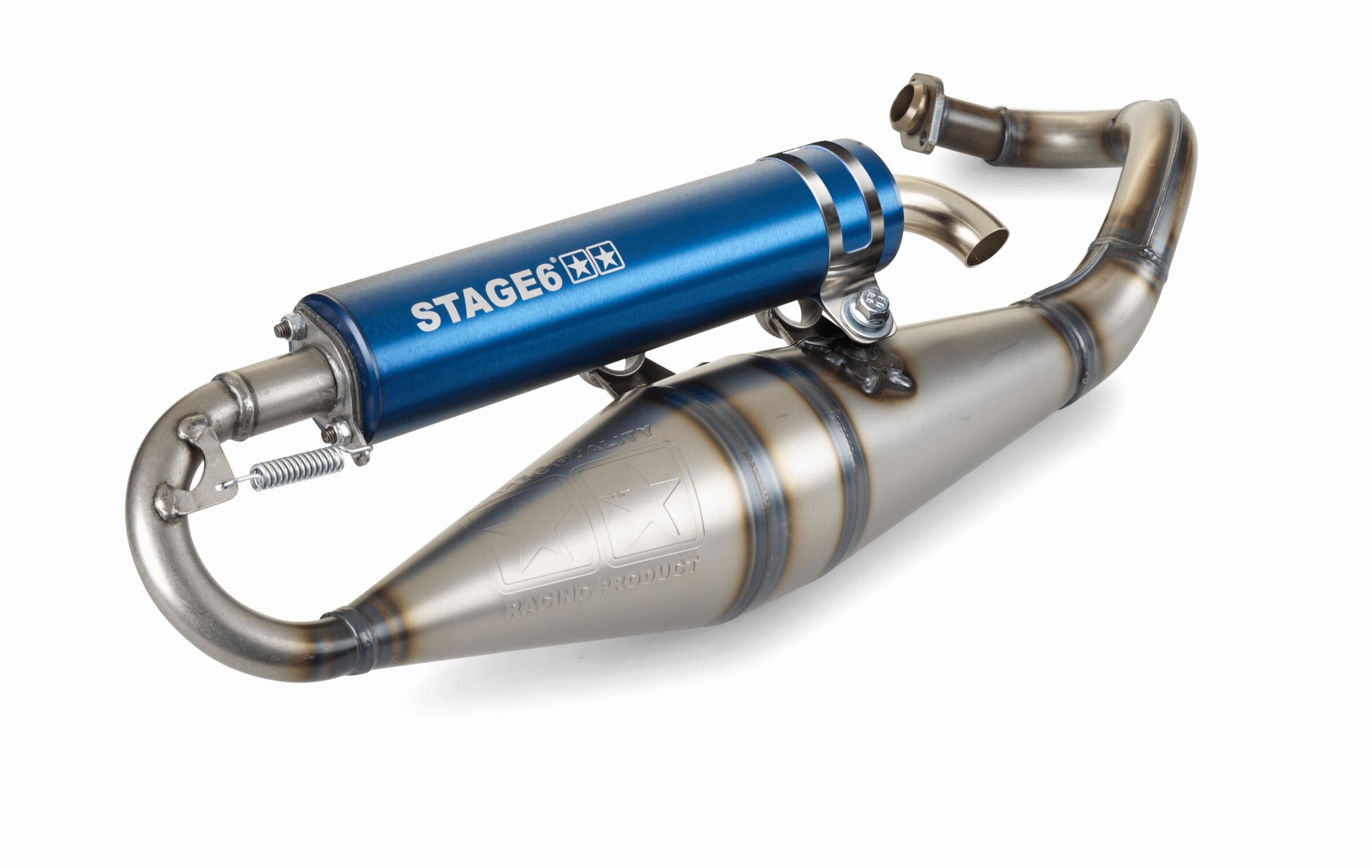 s6-9114004/bl marmitta stage6 pro replica mk2 blu piaggio / gilera 2t, COD: S6-9114004/BL