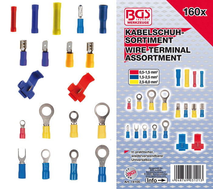 BGS14105 Set raccordi terminali BGS 160 pz., COD: BGS14105