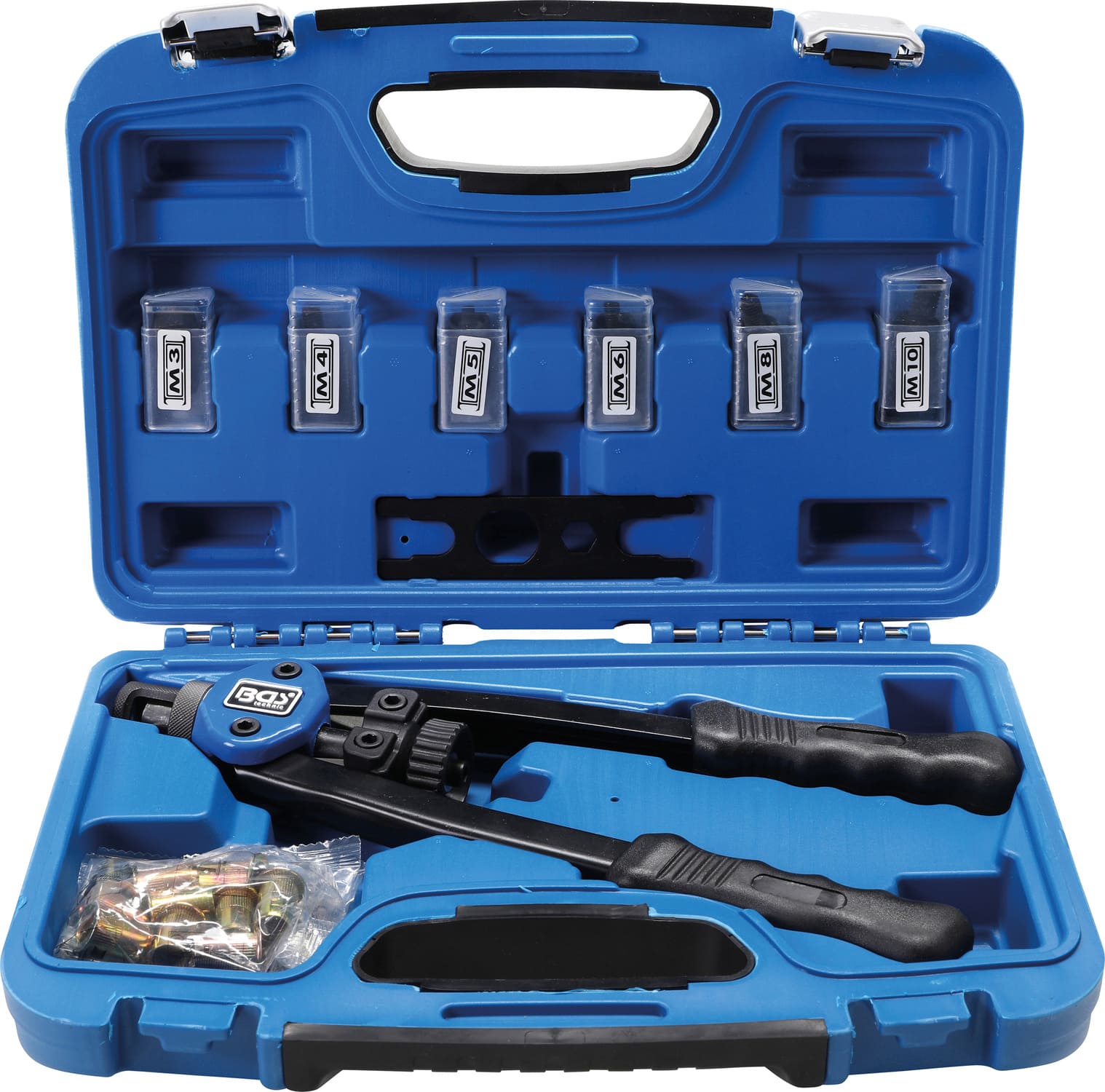 BGS408 Rivettatrice per dadi BGS M3 - M10 68 pz.