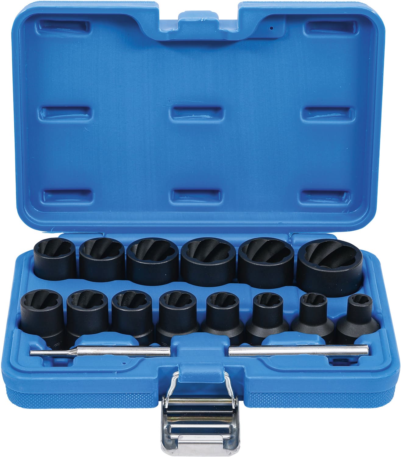BGS5269 Set bussole (a spirale) estrattore di viti BGS 12,5 mm (1/2") drive 8 - 27 mm 16 pz.