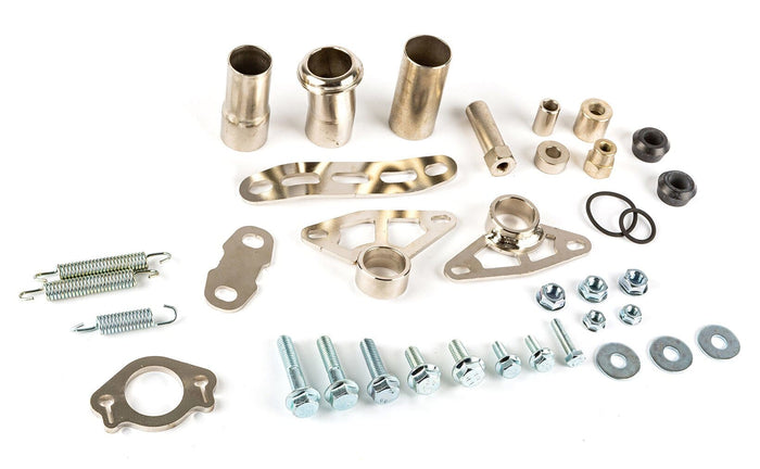 S6-911ET003 Kit ricambi scarico Stage6 Streetrace high mount nero Derbi / Yamaha / Beta, COD: S6-911ET003
