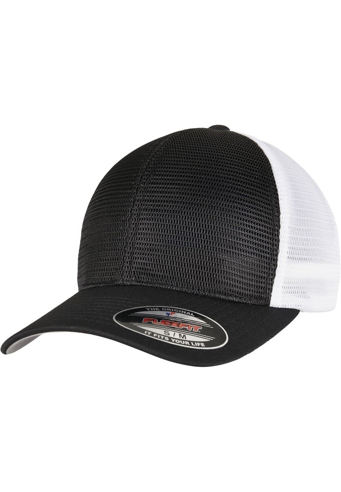 FF-360T-00826-0053 Cappellino Flexfit 360 Omnimesh 2-Tone nero/bianco S/M