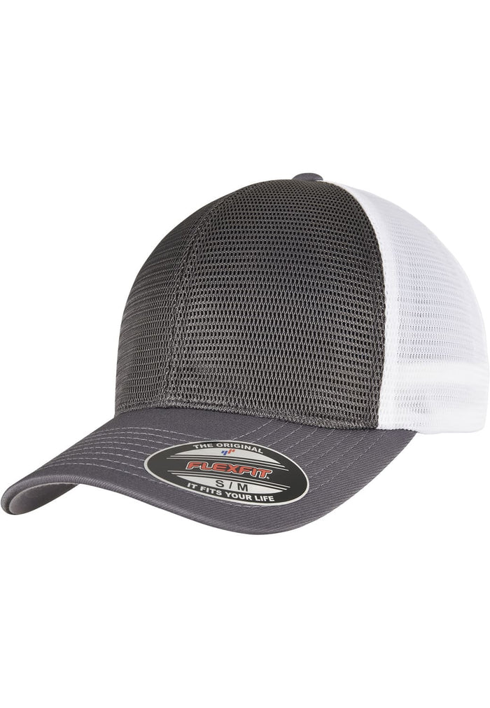 FF-360T-02706-0053 Cappellino Flexfit 360 Omnimesh 2-Tone charcoal/bianco S/M