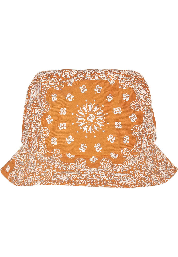 FF-5003BP-00180-0050 Cappello pescatore Bandana Print Flexfit arancione