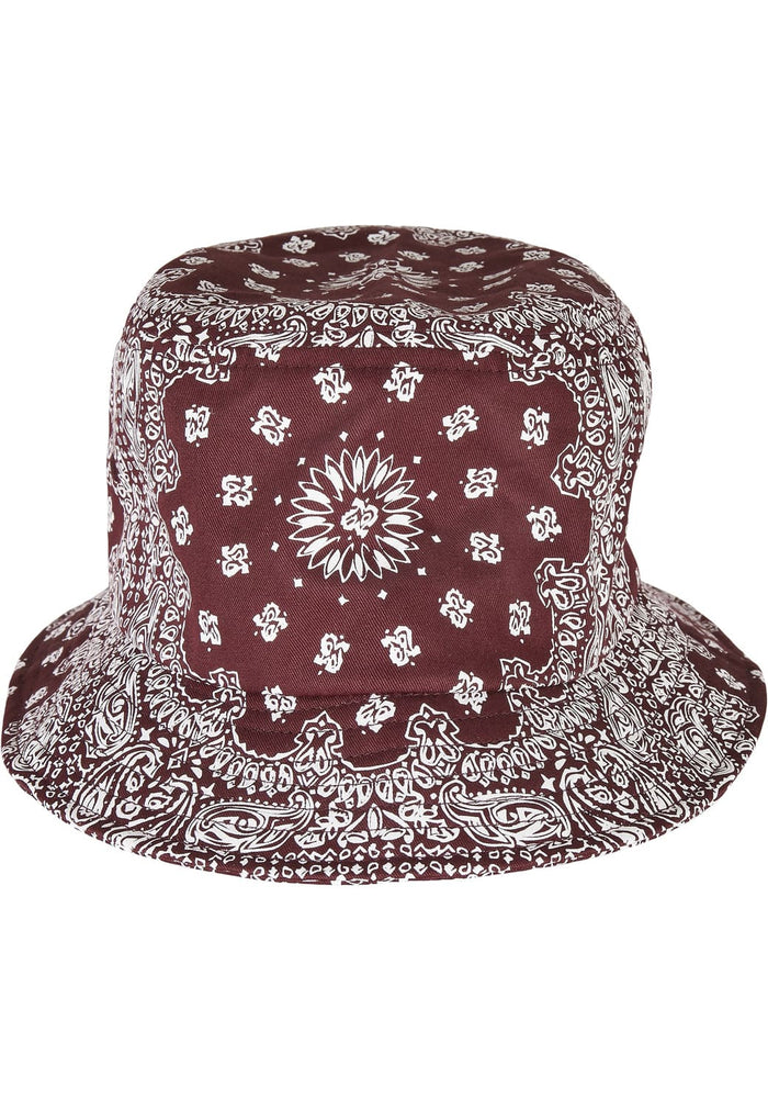 FF-5003BP-03301-0050 Cappello pescatore Bandana Print Flexfit ciliegia/bianco
