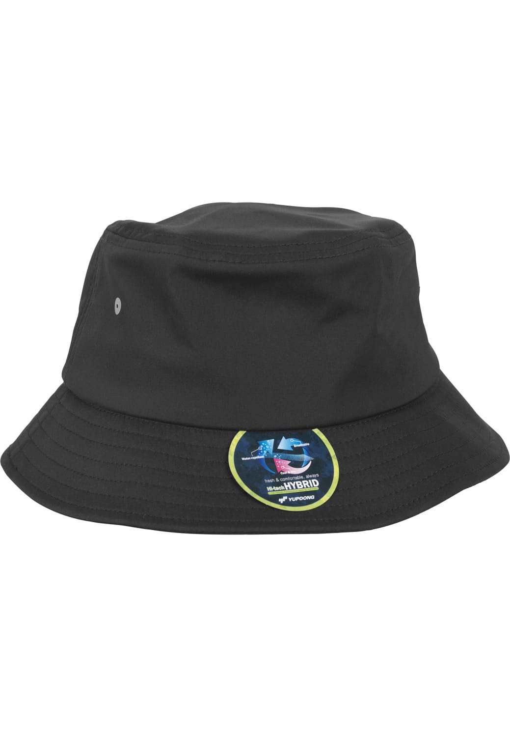 FF-5003N-00007-0050 Black Nylon Flexfit Fisherman Hat