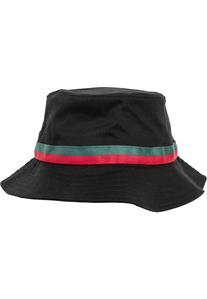 FF-5003S-01269-0050 Cappello pescatore Stripe Flexfit nero/rosso fuoco/verde
