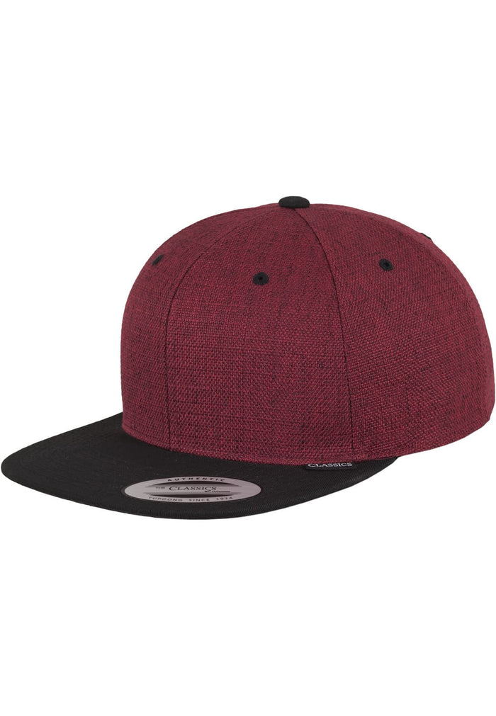 FF-6089ML-00200-0050 Cappellino snapback Melange 2-Tone Flexfit rosso/nero