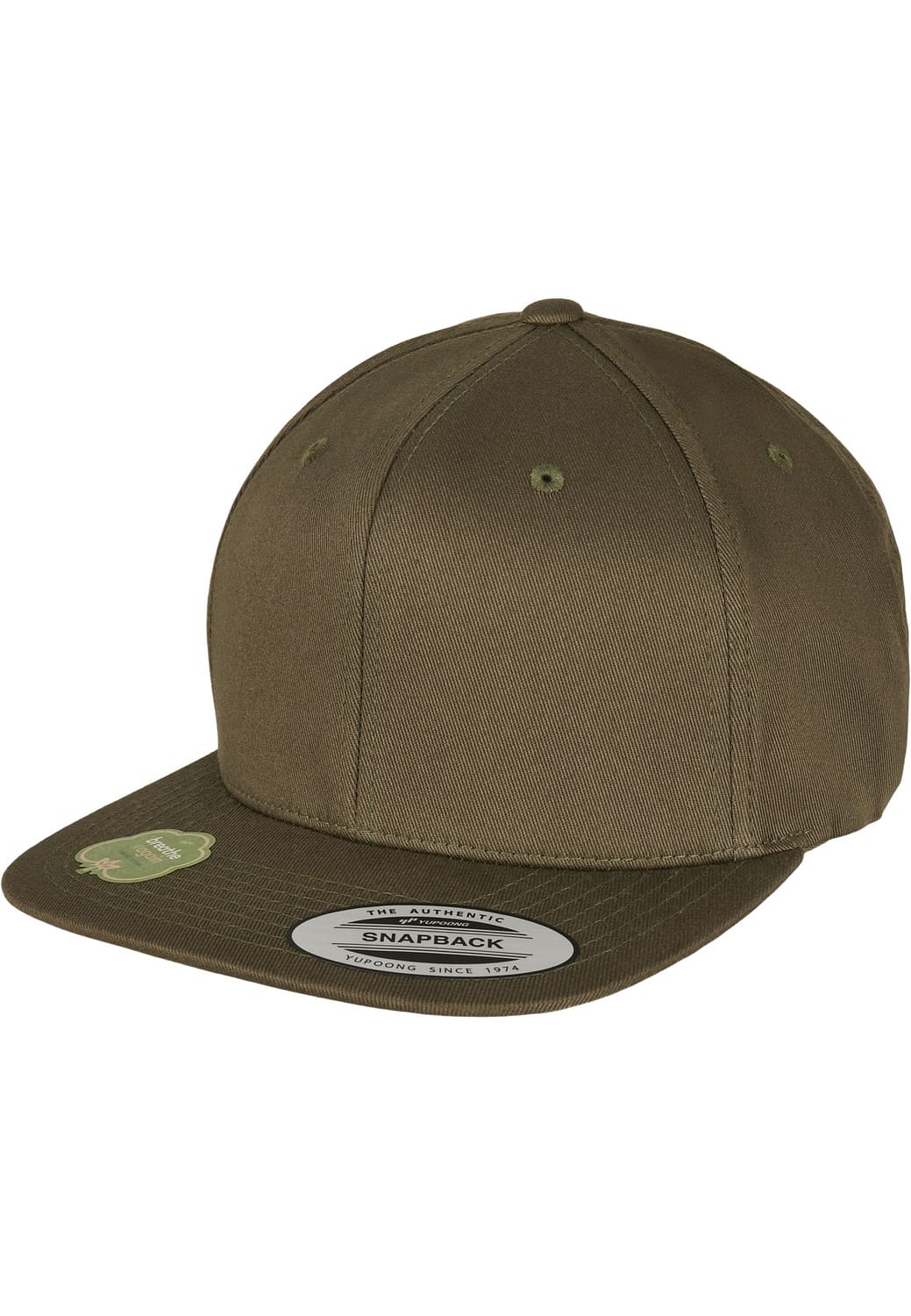 FF-6089OC-03051-0050 Organic Cotton Flexfit snapback cap burnt olive