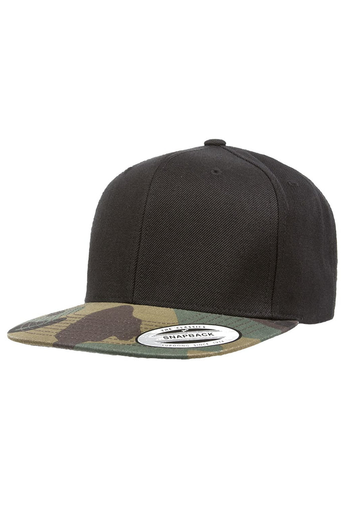 FF-6089TC-01393-0050 Cappellino snapback Classic 2-Tone Flexfit Camo nero/verde camo