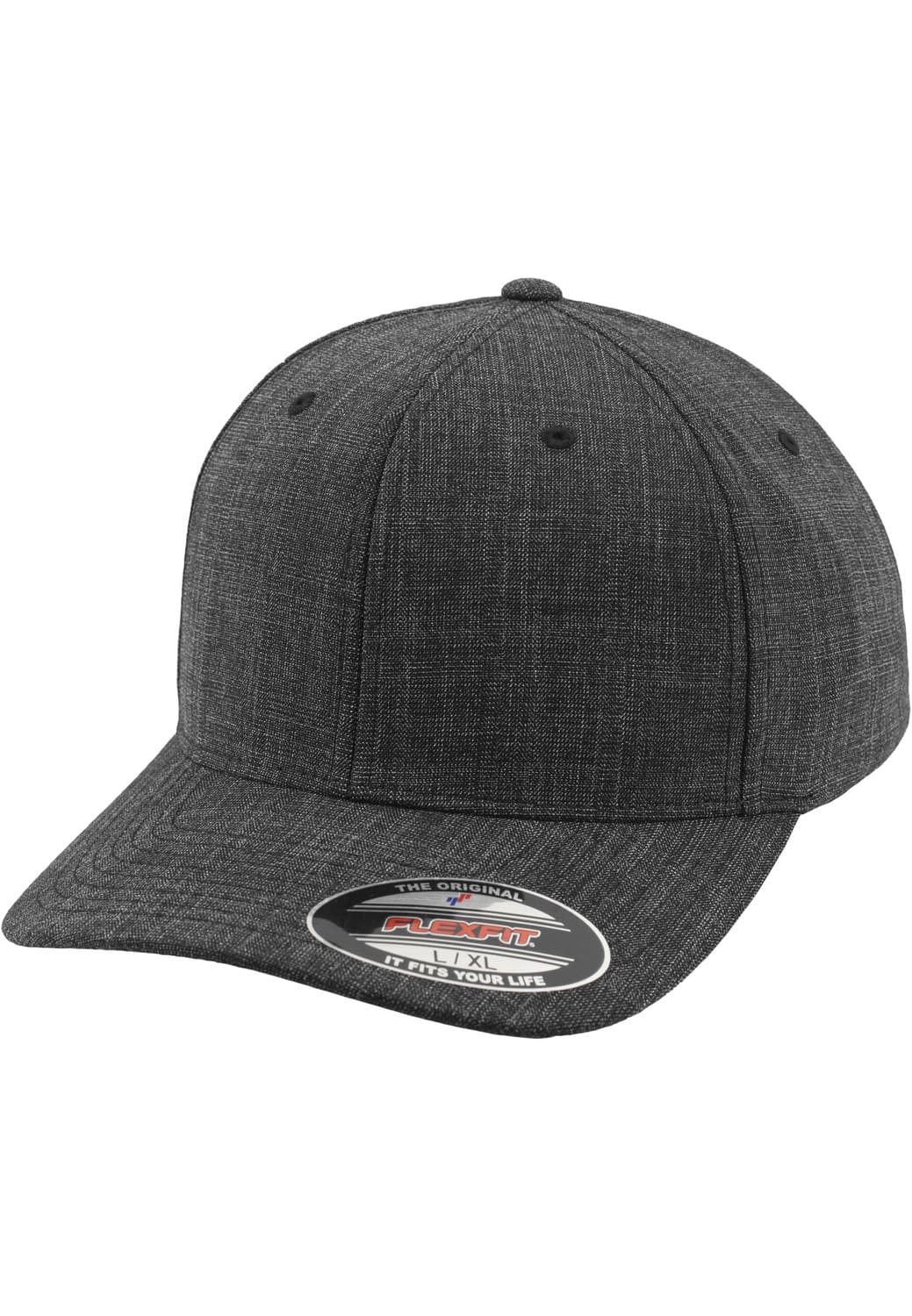 FF-6277FM-00007-0053 Fine Cap Melange Flexfit Cap Black S/M
