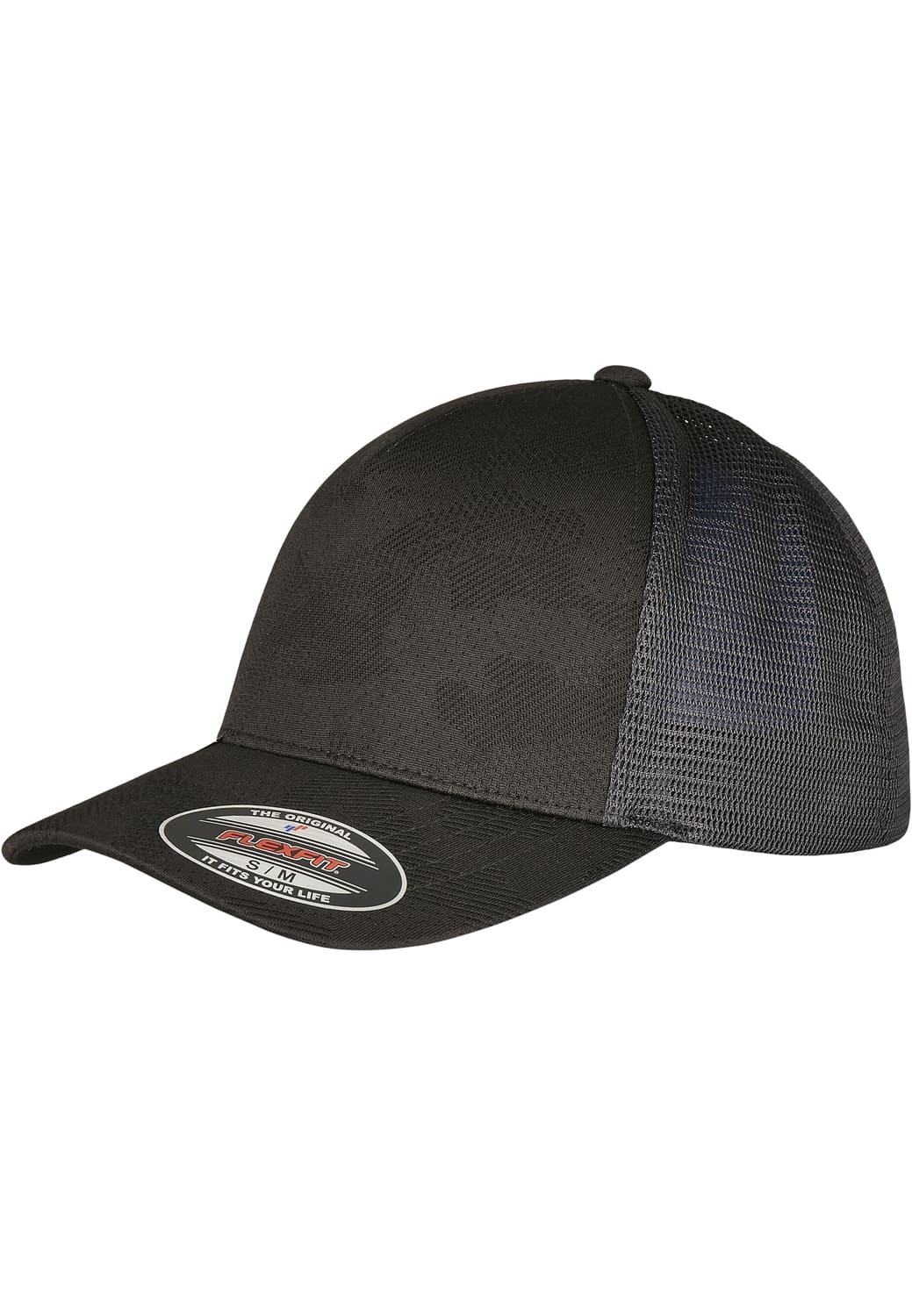 FF-6277JC-00007-0053 Jaquard Camo Flexfit Cap Black S/M