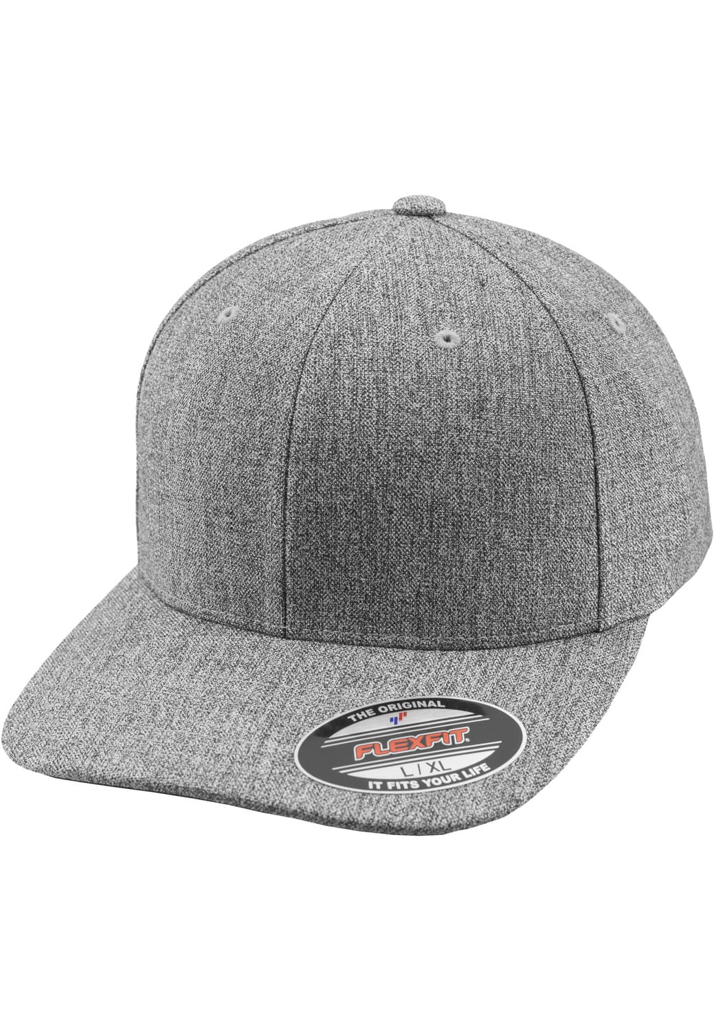 FF-6277PS-00138-0053 Plain Span Flexfit gray snapback cap S/M
