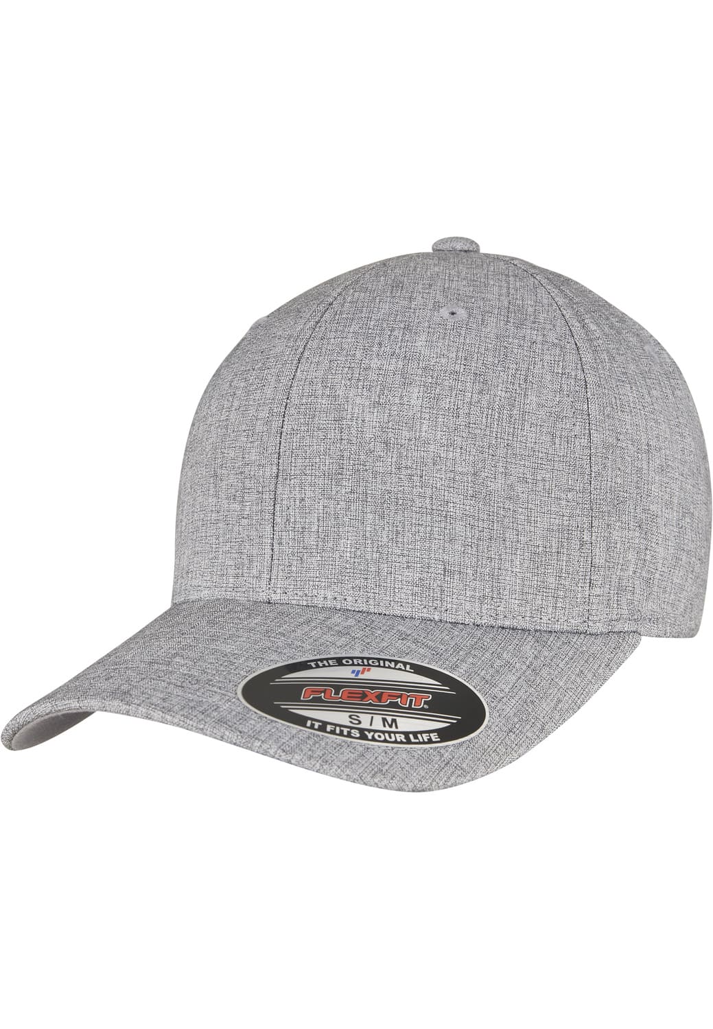 FF-6350-02714-0053 Heatherlight Flexfit cap melange gray S/M