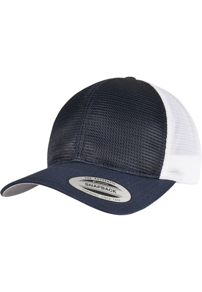 FF-6360T-00172-0050 Cappellino 360° Omnimesh Flexfit 2-Tone navy/bianco