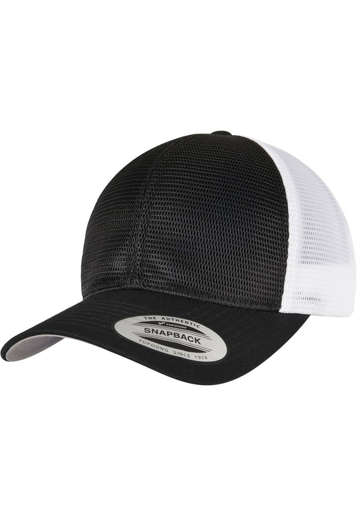 FF-6360T-00826-0050 Cappellino 360° Omnimesh Flexfit 2-Tone nero/bianco