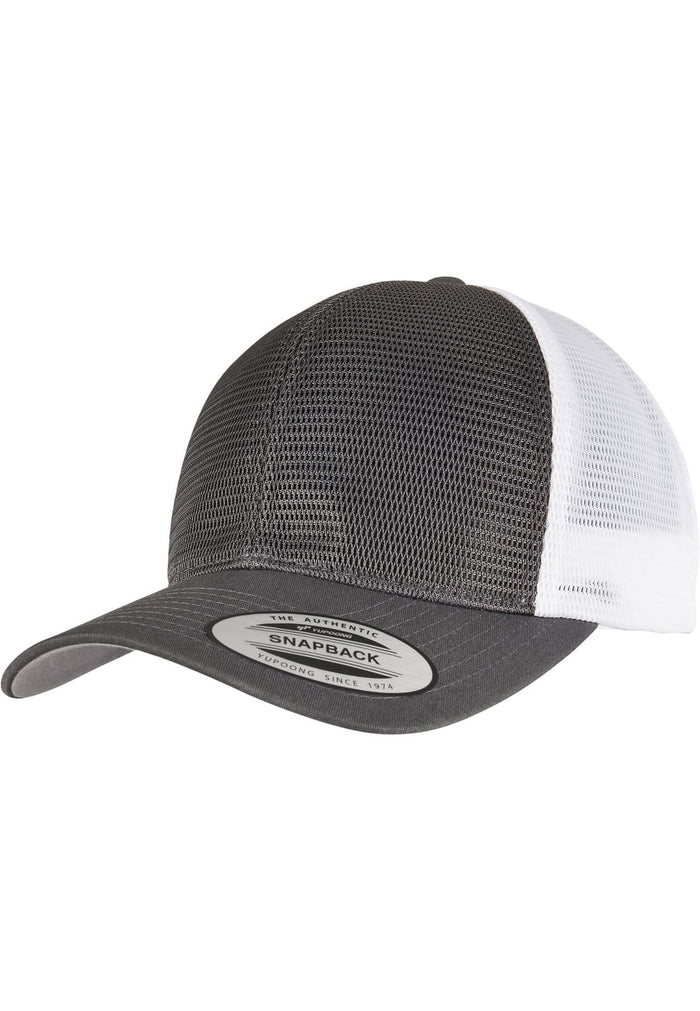 FF-6360T-02706-0050 Cappellino 360° Omnimesh Flexfit 2-Tone charcoal/bianco