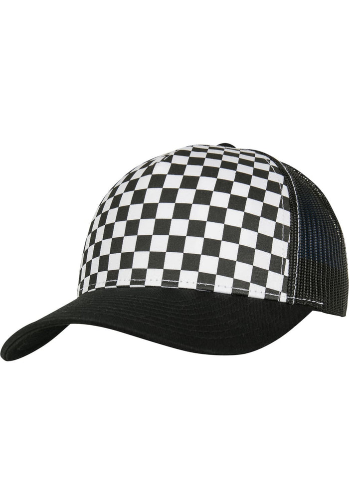 FF-6506CB-00826-0050 Cappellino trucker Checkerboard Flexfit nero/bianco