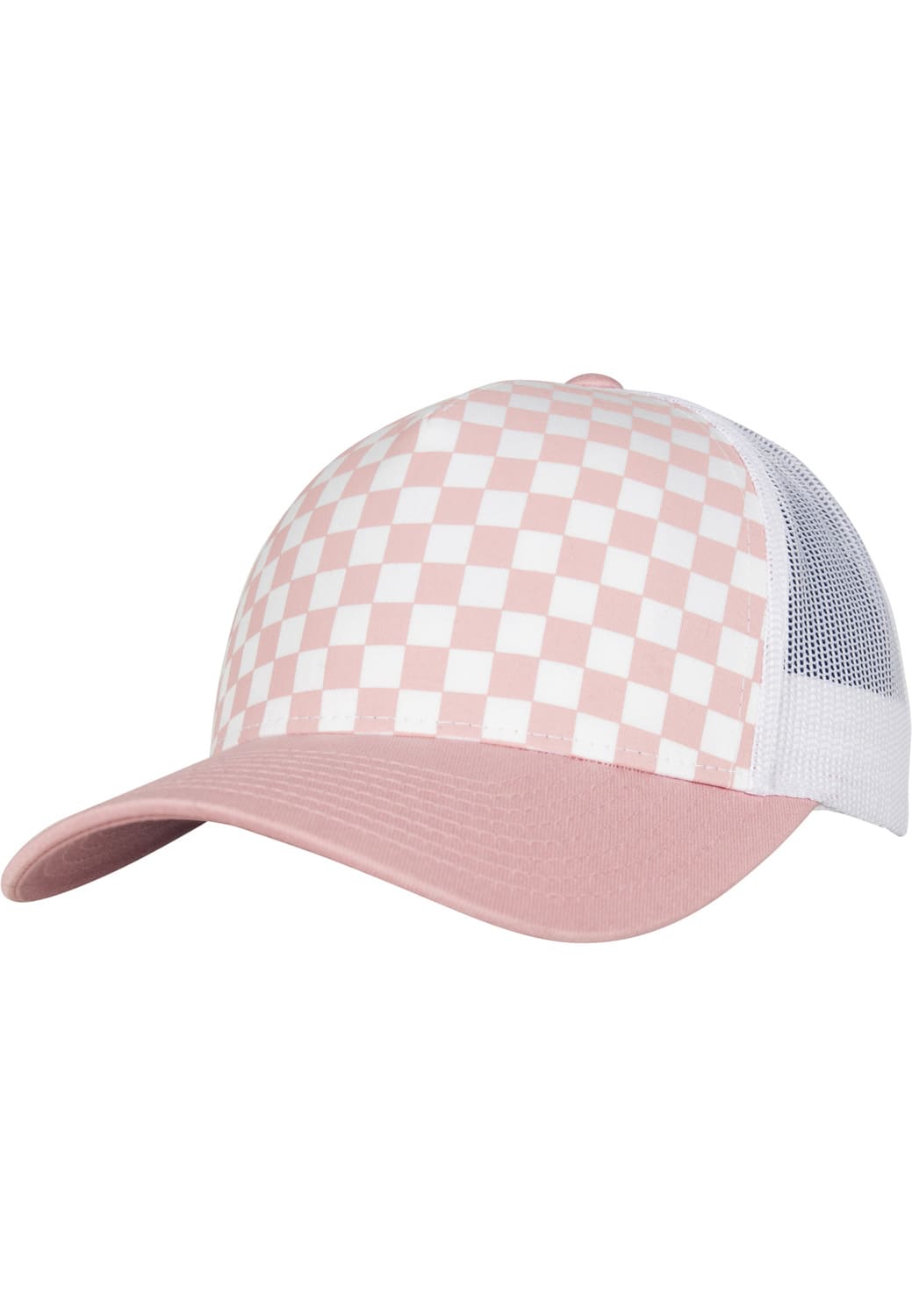 FF-6506CB-01535-0050 Cappellino trucker Checkerboard Flexfit rosa chiaro/bianco